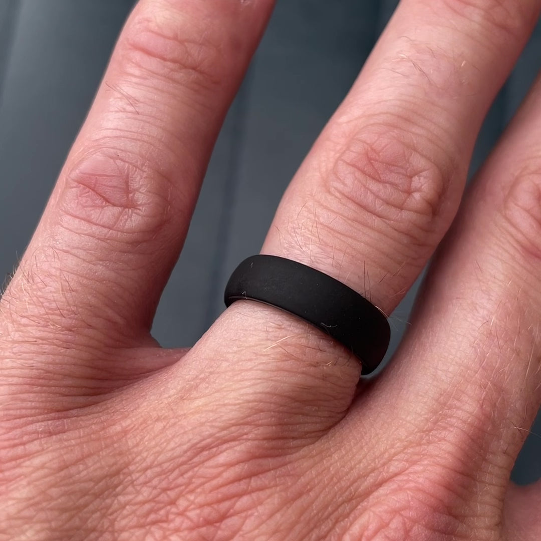 Silicone rings black sale