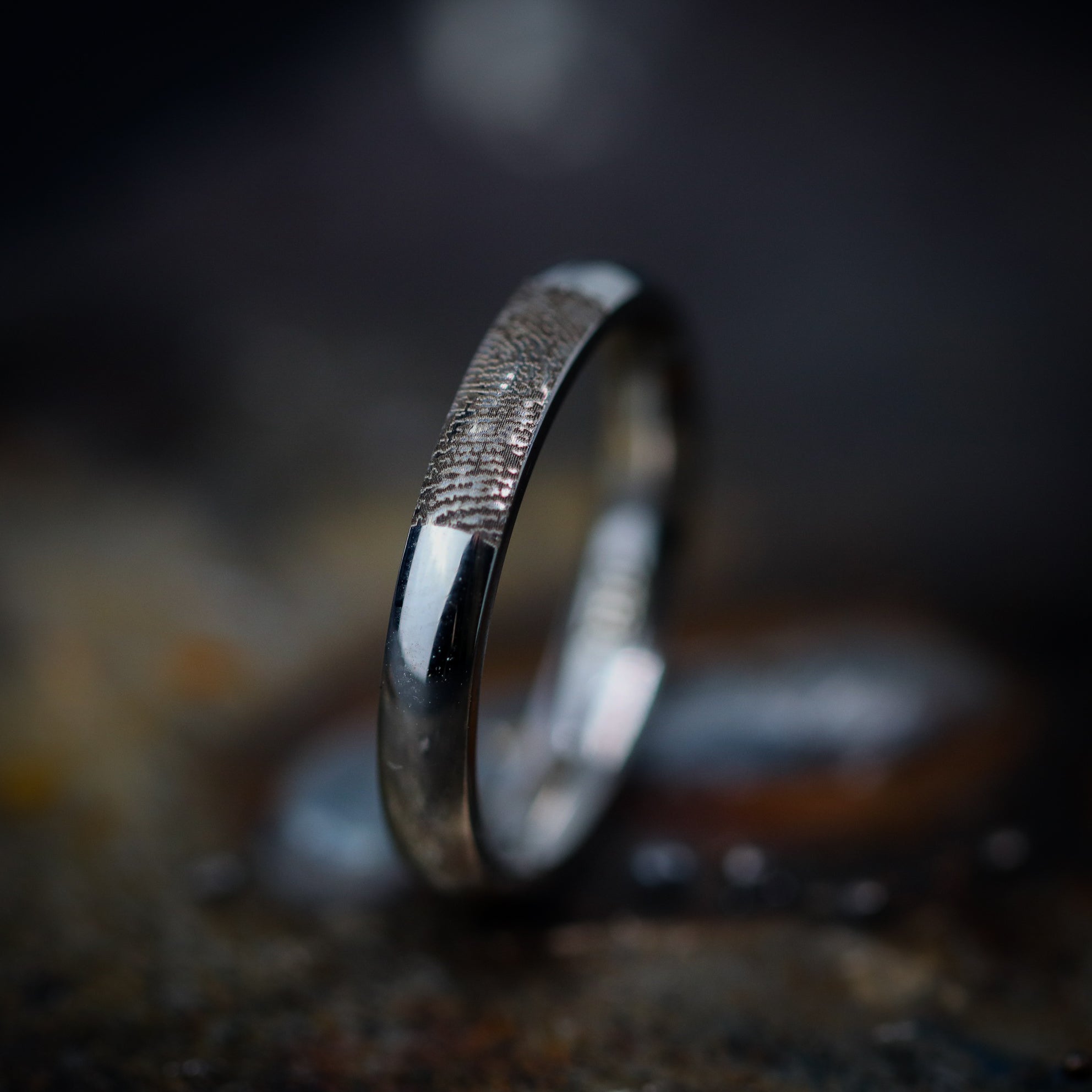 Stainless steel wedding rings for online her